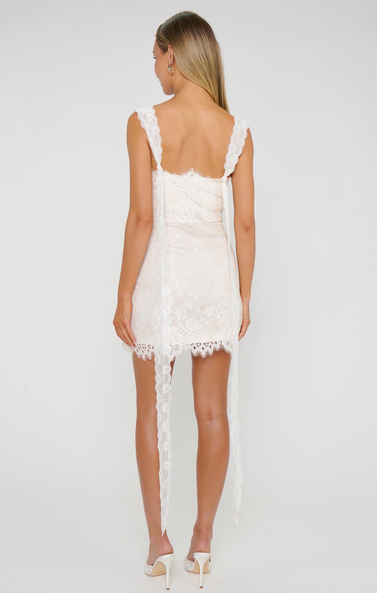 Destiny Mini Dress ~ Devoted White Lace - Image 8