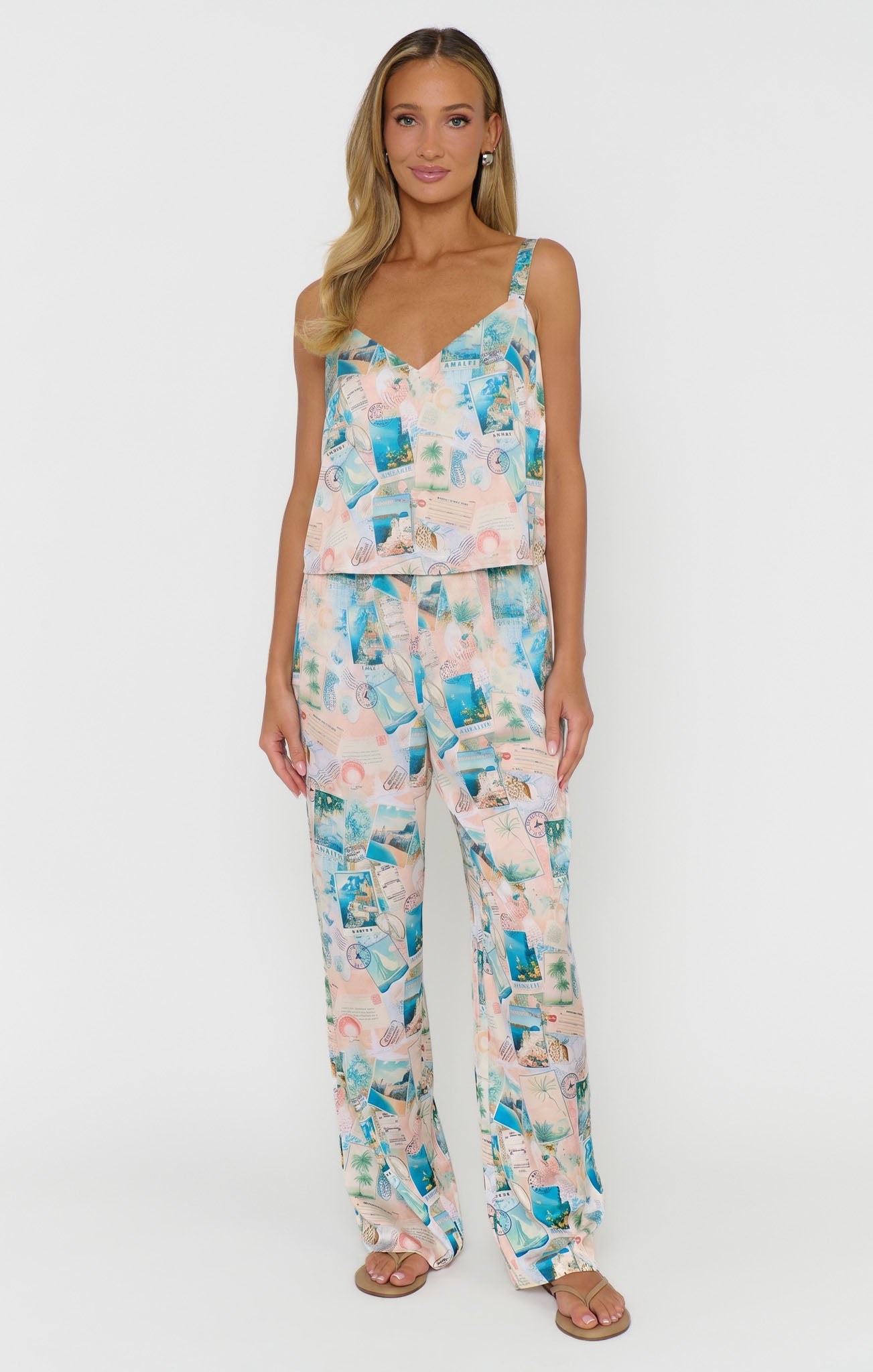 Afterglow PJ Set ~ Golden Getaway Silky - Image 2