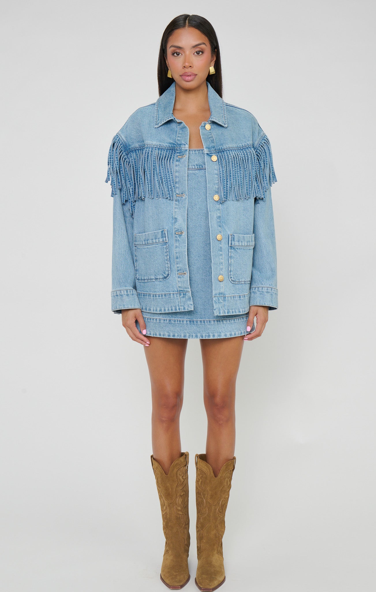 Topanga Mini Dress ~ Jet Stream Blue - Image 5
