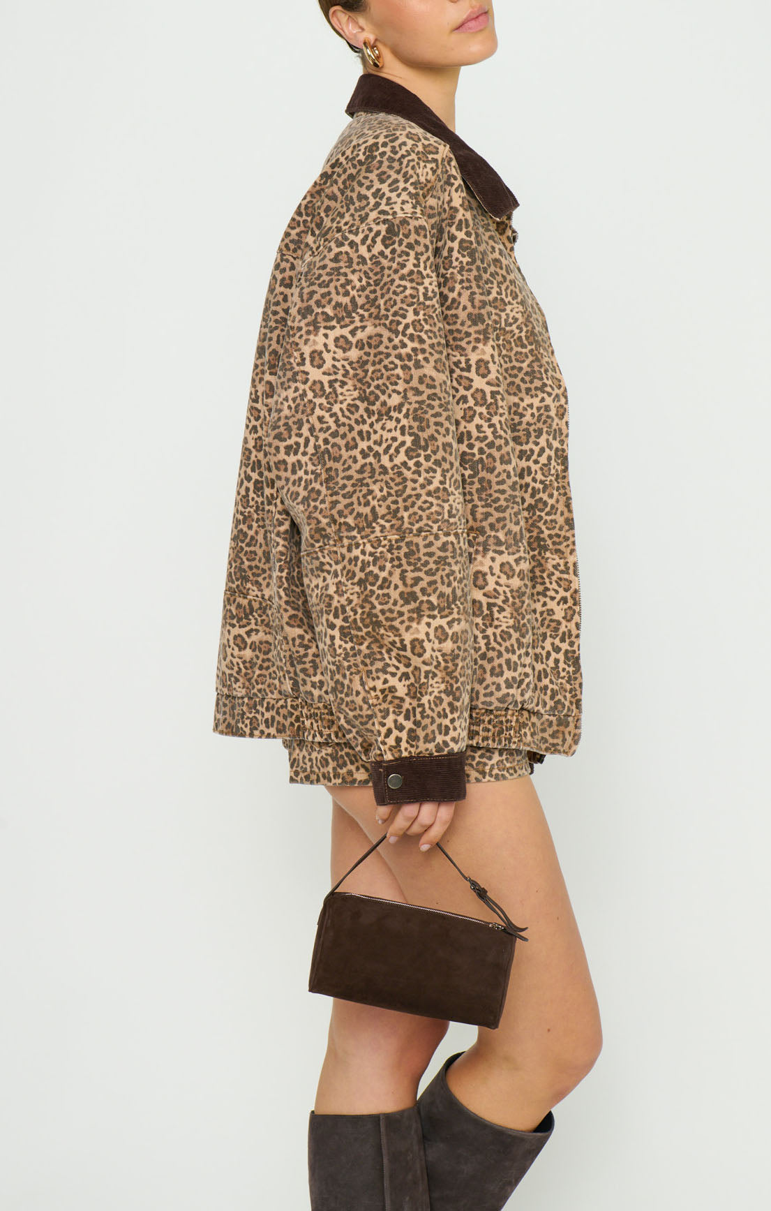 Carter Bomber Jacket ~ Mod Leopard Denim - Image 4