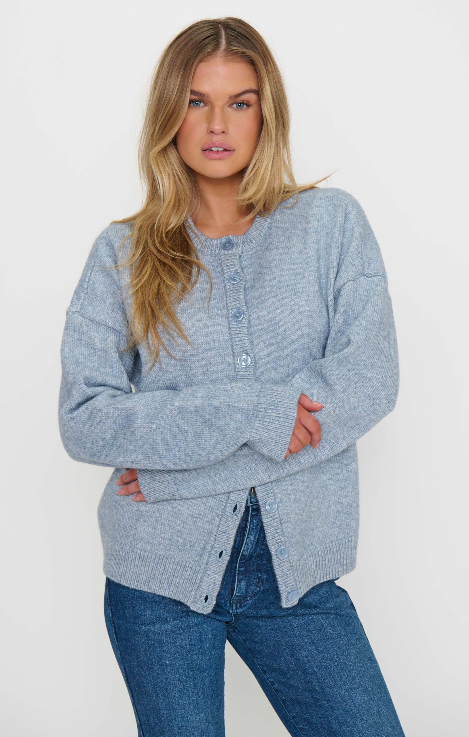 Foster Cardigan ~ Blue Knit