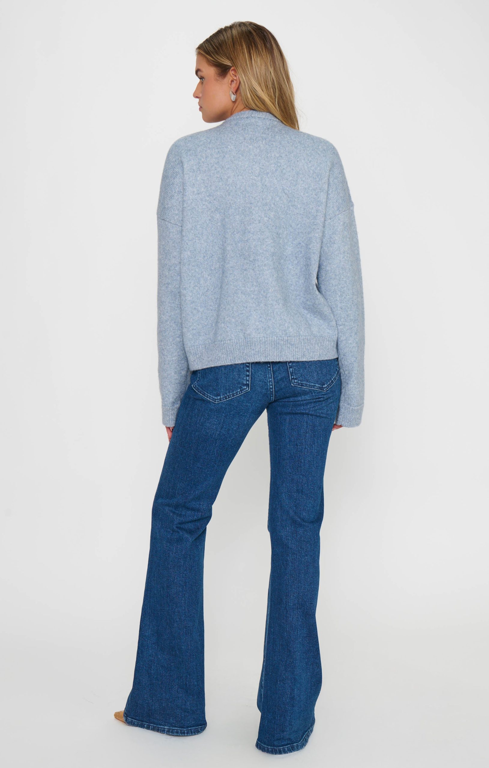 Foster Cardigan ~ Blue Knit - Image 4