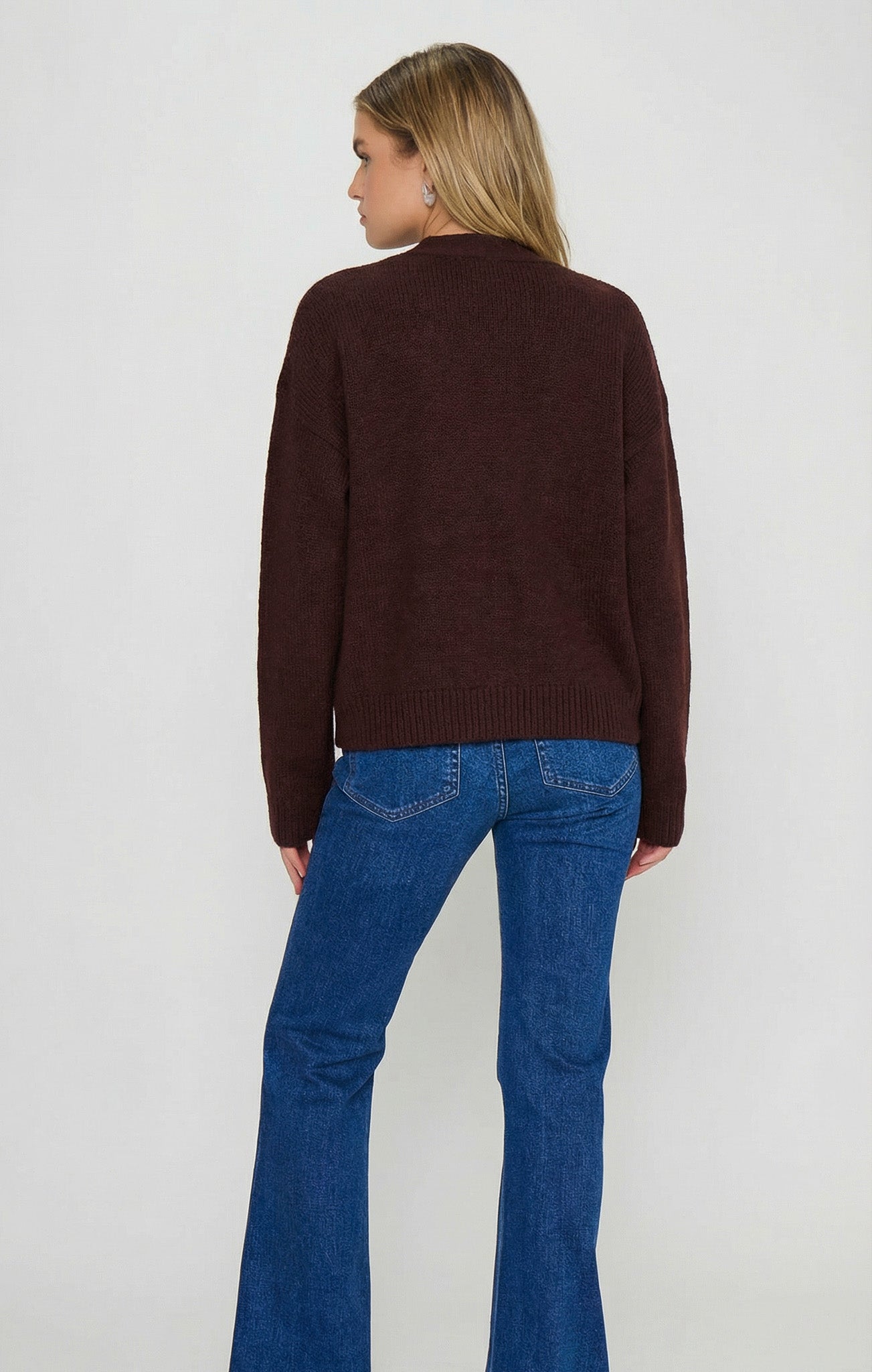 Foster Cardigan ~ Chocolate Knit - Image 4