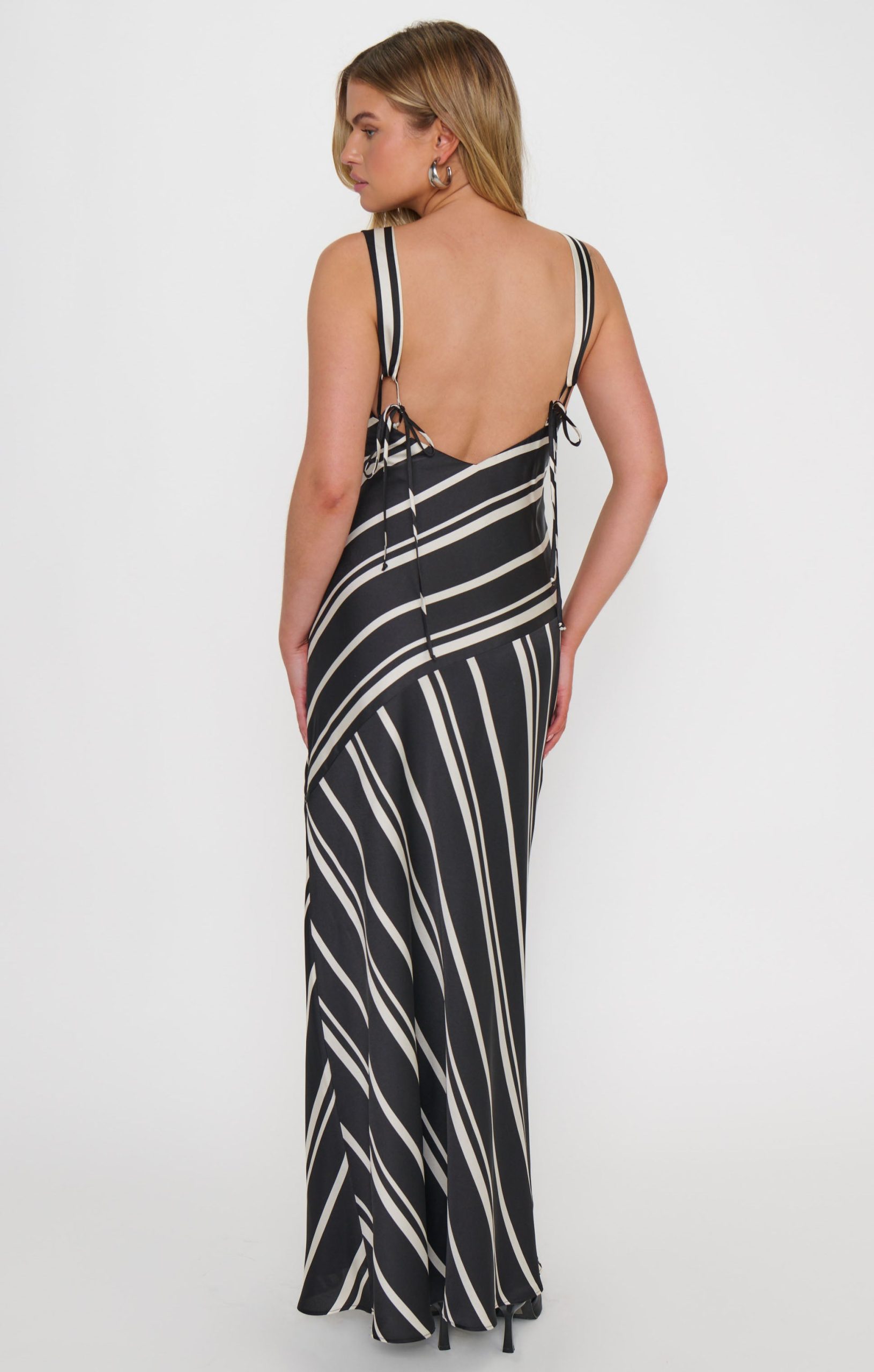 Mira Dress ~ Onyx Stripe - Image 2