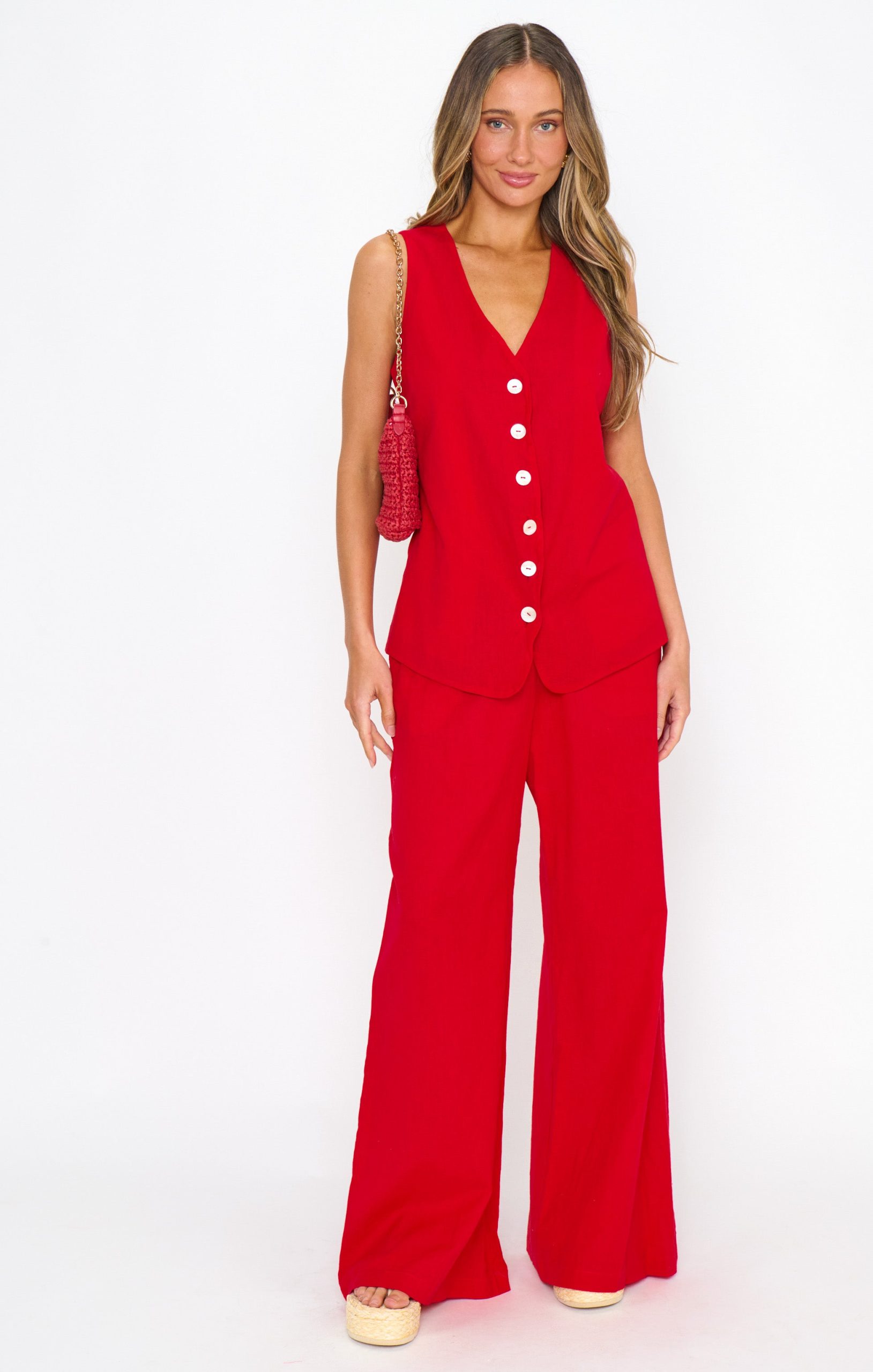 Easygoing Pants ~ Sundried Tomato Linen - Image 4