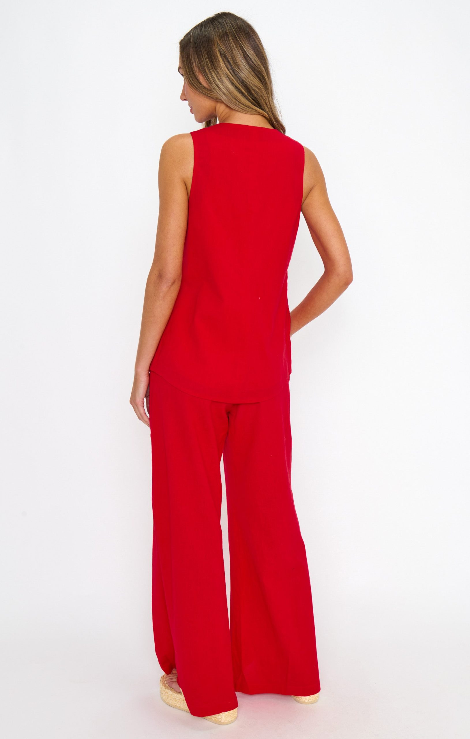 Easygoing Pants ~ Sundried Tomato Linen - Image 5