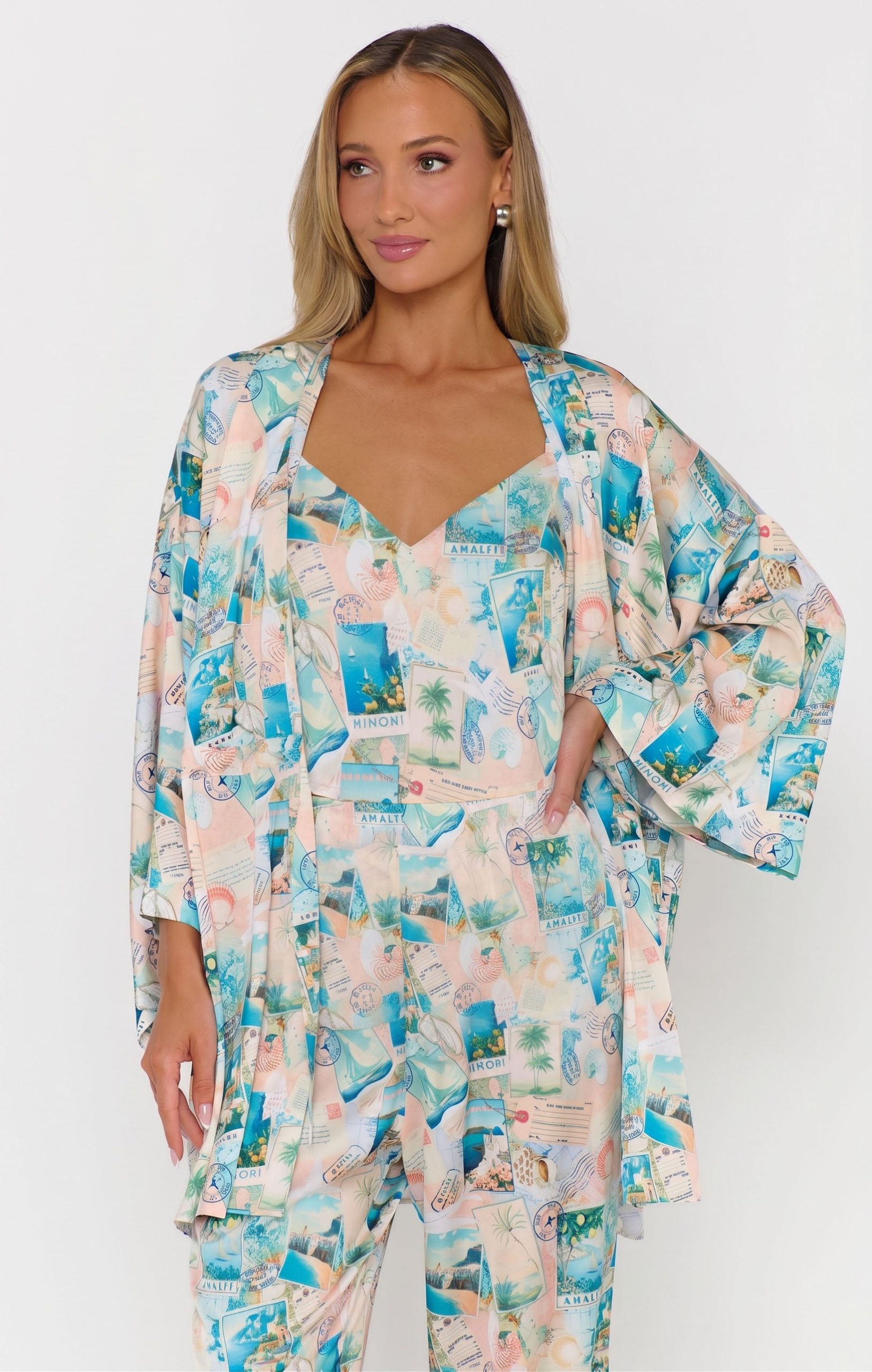 Afterglow PJ Set ~ Golden Getaway Silky - Image 6